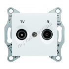Розетка TV+R проходная 4 dB Schneider Electric Sedna (белый) - catalog