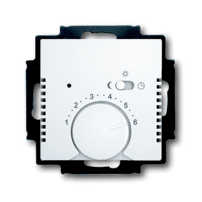 Терморегулятор с датчиком температуры ABB Basic55 (альпийский белый)