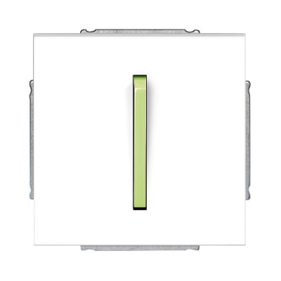 Выключатель 1-кл. перекрестный ABB Neo (белый / зеленo-ледяной)