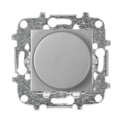 Диммер поворотный 60-500Вт ABB Zenit (серебряный)