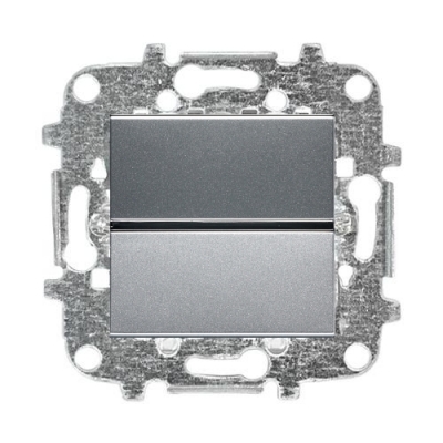 Выключатель 1-кл. ABB Zenit (серебряный)