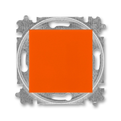 Выключатель 1-кл. перекрестный ABB Levit (оранжевый/дымчатый черный)
