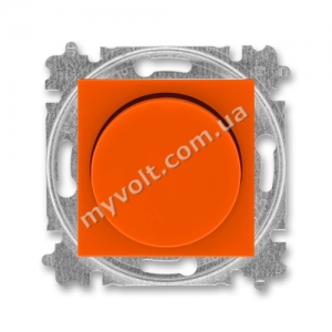 LED-диммер поворотный 2-100 Вт/ВА ABB Levit (оранжевый/дымчатый черный)