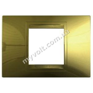 Рамка 2 модуля Schneider Electric Unica Allegro (золото)