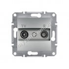 Розетка TV+R оконечная 1dB Schneider Electric Asfora (алюминий) - catalog