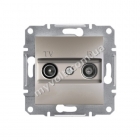 Розетка TV+R оконечная 1dB Schneider Electric Asfora (бронза) - catalog