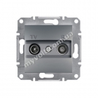 Розетка TV+R проходная 4 dB Schneider Electric Asfora (сталь) - catalog