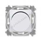 LED-диммер поворотный 2-100 Вт/ВА ABB Levit (белый/дымчатый черный) - catalog