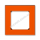 Рамка 1 пост ABB Levit (оранжевый/дымчатый черный) - catalog