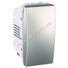 Выключатель 1-кл. кнопка 10 A 1 модуль Schneider Electric Unica (алюминий) - catalog