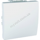 Выключатель 1-кл. проходной 10 AX (сх.6) 2 модуля Schneider Electric Unica (белый) - catalog