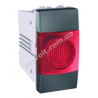Индикатор красный 1 модуль  Schneider Electric Unica (графит) - catalog