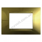 Рамка 3 модуля Schneider Electric Unica Allegro (золото) - catalog
