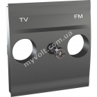 Плата розетки TV/R 2 модуля Schneider Electric Unica (графит) - catalog