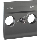 Плата розетки TV-R/SAT 2 модуля Schneider Electric Unica (графит) - catalog
