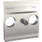 Плата розетки TV-R/SAT 2 модуля Schneider Electric Unica (алюминий) - catalog