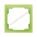 Рамка 1 пост ABB Neo (белый / зеленo-ледяной) - catalog