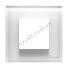 Рамка 1 пост ABB Zenit (стекло белое) - catalog