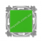 Выключатель 1-кл. кнопка ABB Levit (зеленый/дымчатый черный) - catalog