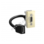 Разъем HDMI 1 модуль Schneider Electric Unica (слоновая кость) - catalog