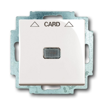 Выключатель карточный ABB Basic55 (шале белый)