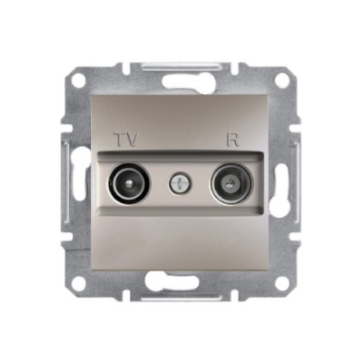 Розетка TV+R оконечная 1dB Schneider Electric Asfora (бронза)