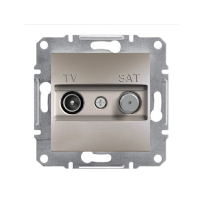 Розетка TV+SAT оконечная 1dB Schneider Electric Asfora (бронза)