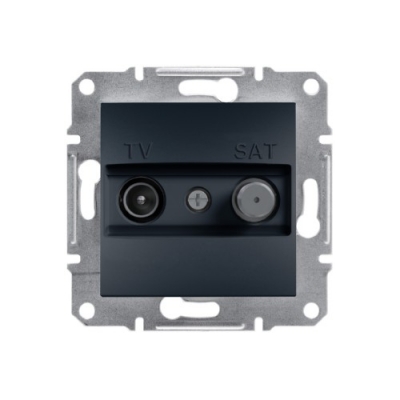 Розетка TV+SAT проходная 4 dB Schneider Electric Asfora (антрацит)