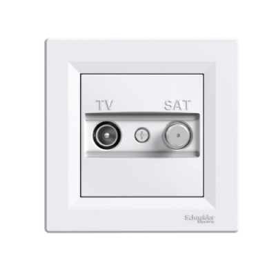 Розетка TV+SAT проходная 8 dB Schneider Electric Asfora (белый)
