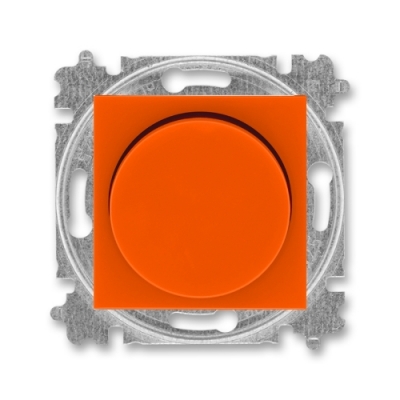 LED-диммер поворотный 2-100 Вт/ВА ABB Levit (оранжевый/дымчатый черный)