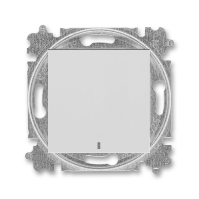 Выключатель 1-кл. с лампой подсветки ABB Levit (серый/белый)