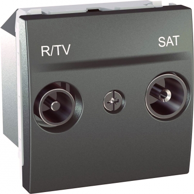 Розетка TV-R/SAT одиночная 2 модуля Schneider Electric Unica (графит)