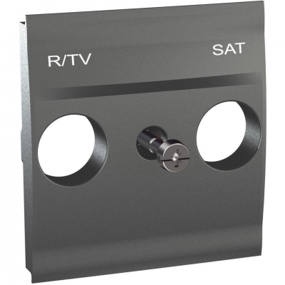 Плата розетки TV-R/SAT 2 модуля Schneider Electric Unica (графит)