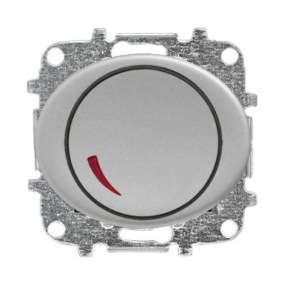 LED-диммер поворотный 2-100 Вт/ВА ABB Tacto (серебряный)