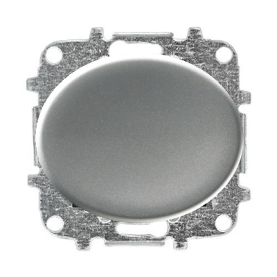 Выключатель 1-кл. с подсветкой ABB Tacto (серебряный)