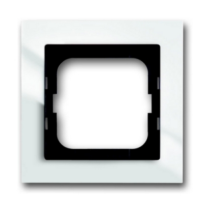 Рамка 1 пост ABB Busch-axcent (белое стекло)