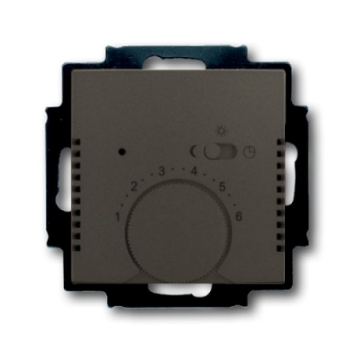 Терморегулятор с датчиком температуры ABB Basic55 (шато черный)