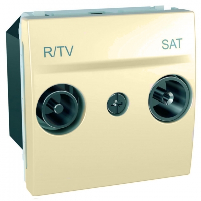 Розетка TV-R/SAT одиночная 2 модуля Schneider Electric Unica (слоновая кость)