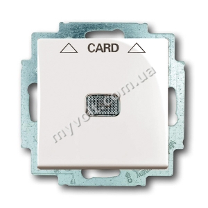 Выключатель карточный ABB Basic55 (шале белый)