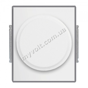 LED-диммер поворотный 2-100 Вт/ВА ABB Element (белый / серo-ледяной)