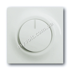 LED-диммер поворотный 2-100 Вт/ВА ABB Impuls (альпийский белый)