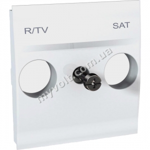 Плата розетки TV-R/SAT 2 модуля Schneider Electric Unica (белый)