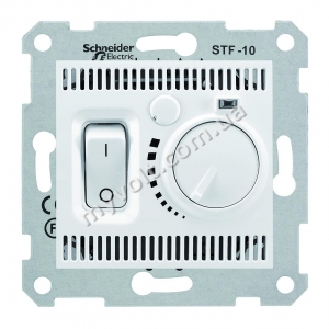 Термостат 10 А Schneider Electric Sedna (белый)