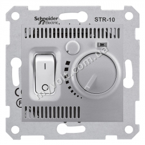 Термостат для теплого пола 10 А Schneider Electric Sedna (алюминий)