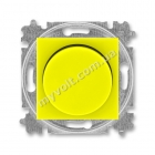 LED-диммер поворотный 2-100 Вт/ВА ABB Levit (желтый/дымчатый черный) - catalog