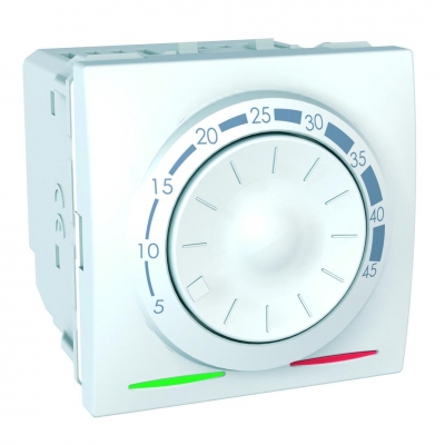 Термостат для теплого пола 10 А 2 модуля Schneider Electric Unica (белый)